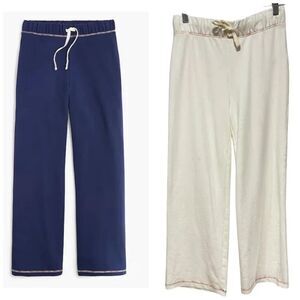 J.Crew Lounge Drawstring Sweatpant Pants with rainbow stitching